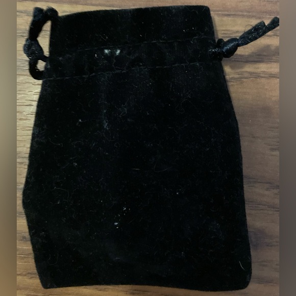 Black Velvet Small Drawstring Pouch - Picture 2 of 5